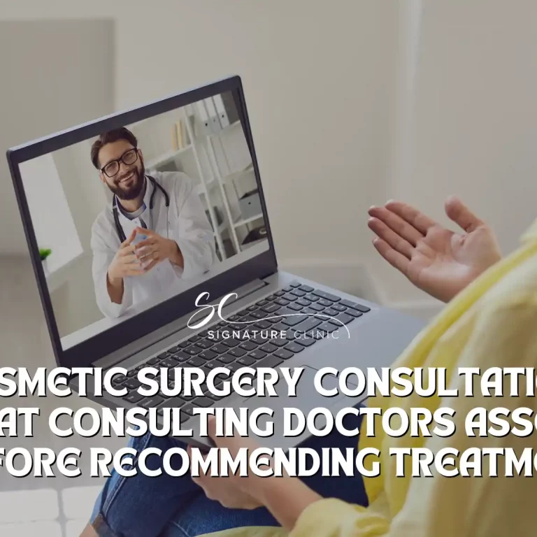 cosmetic surgery consultation